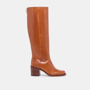 Lucyle Boots Tan Leather