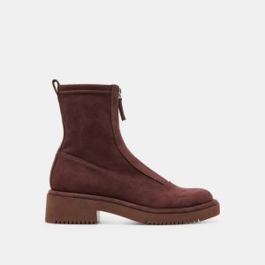 Shante Boots Mahogany Stella Suede