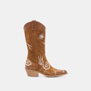 Brando Boots Tan Suede