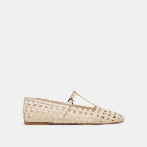 Rains Ballet Flats Ivory Stella