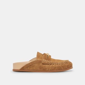 Jodero Flats Lt Brown Suede