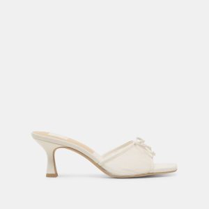 Galen Heels White Tulle