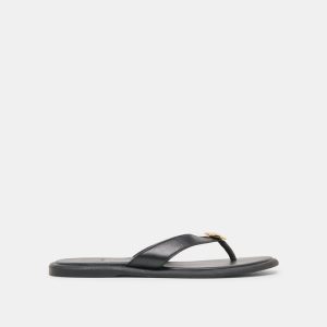 Jaina Sandals Black Leather